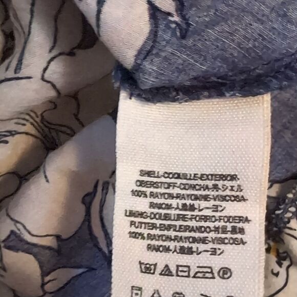 Free People Blue  Floral SHAKE IT  Dress Size S With Pockets - Picture 12 of 16